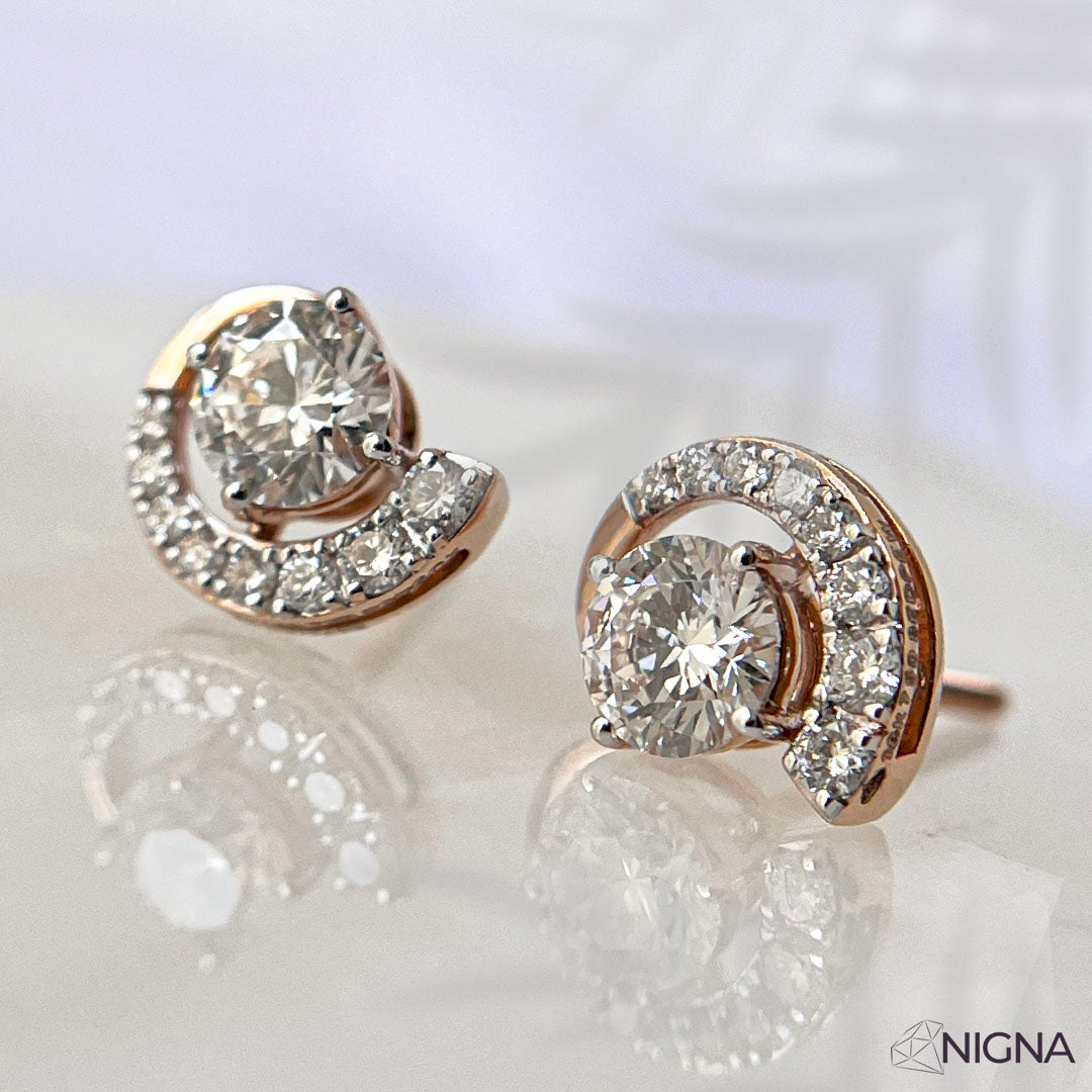 Chandni Diamond Earrings – Nigna Diamonds - Main Image