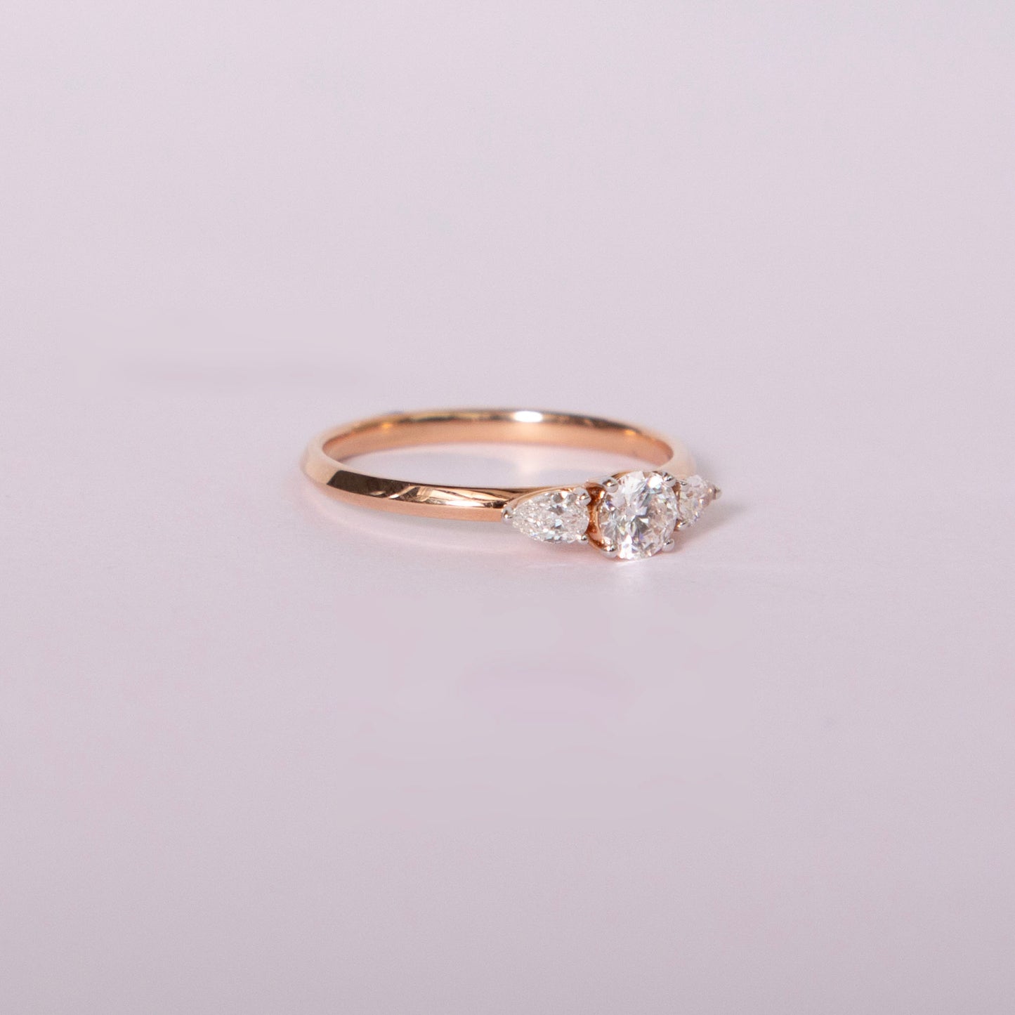 Ekta Ring - 3 stone Lab Grown Diamond ring