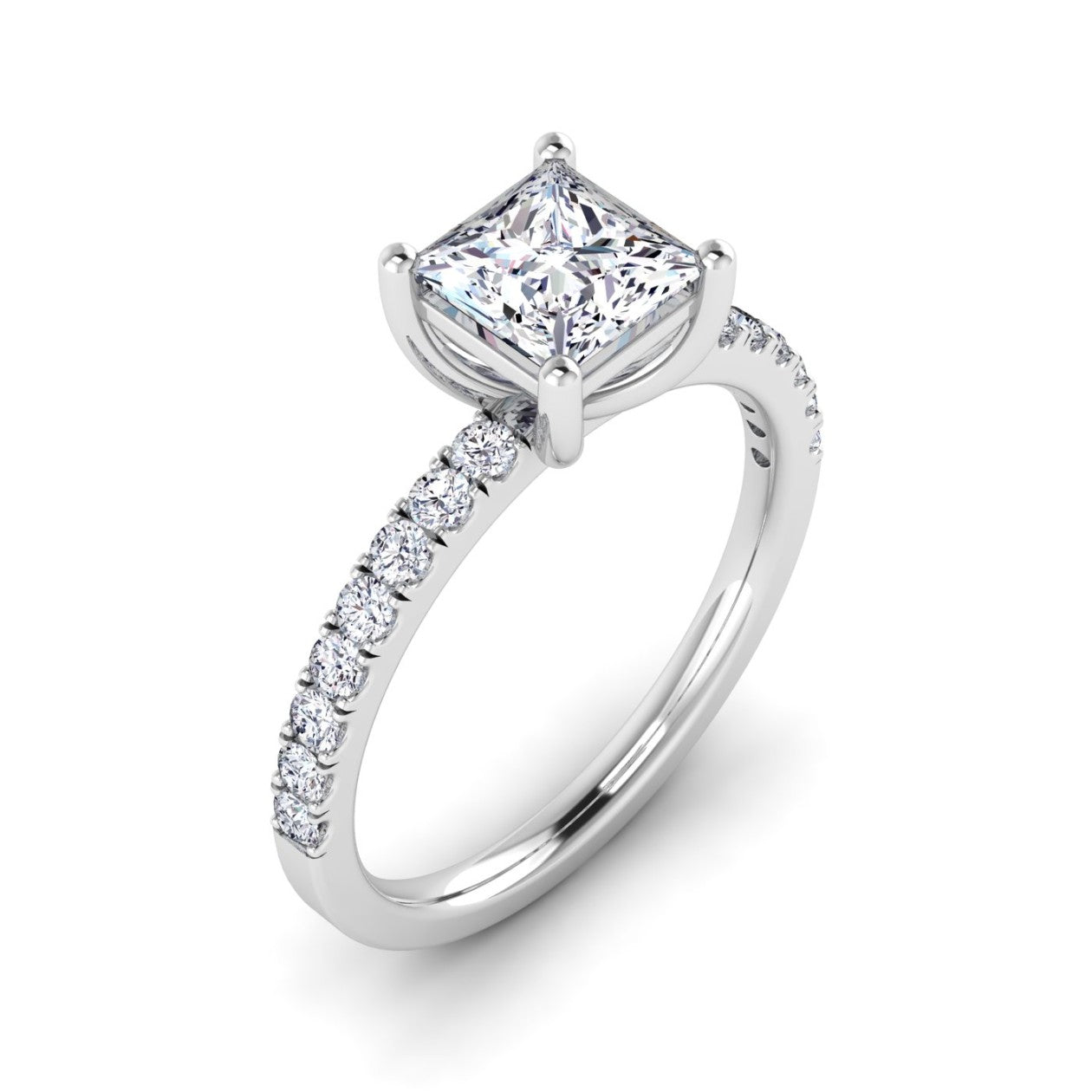 Seema - Princess Cut Lab Grown Diamond Solitaire Ring