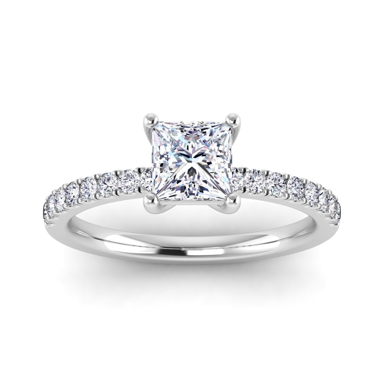 Seema - Princess Cut Lab Grown Diamond Solitaire Ring