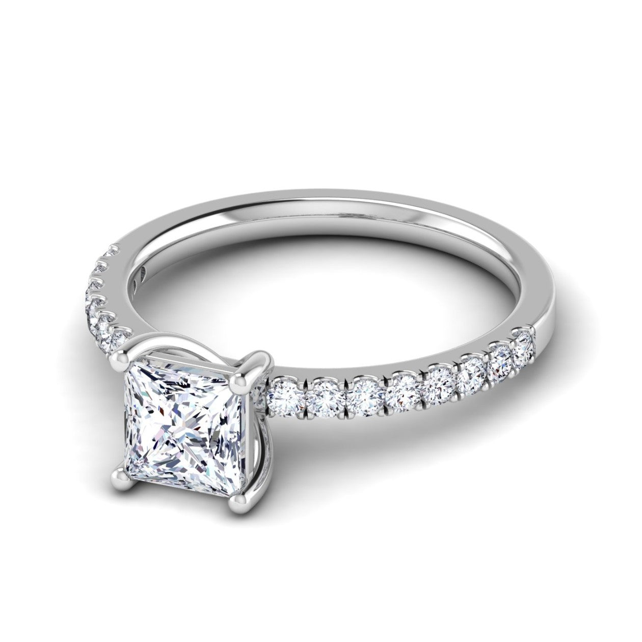 Seema - Princess Cut Lab Grown Diamond Solitaire Ring