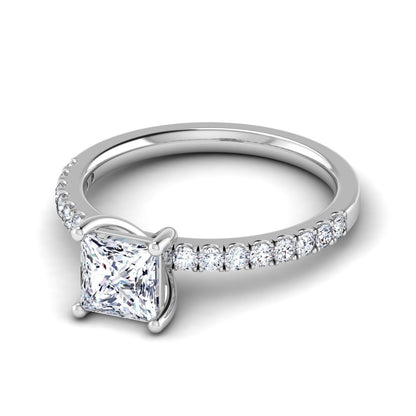 Seema - Princess Cut Lab Grown Diamond Solitaire Ring