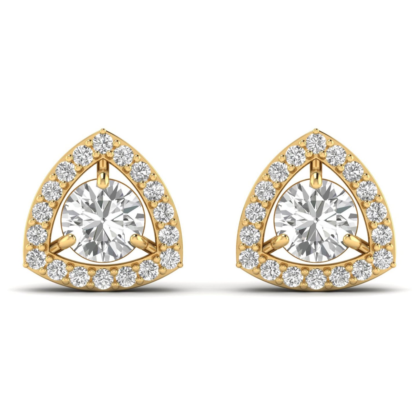 Trillon Halo Earrings