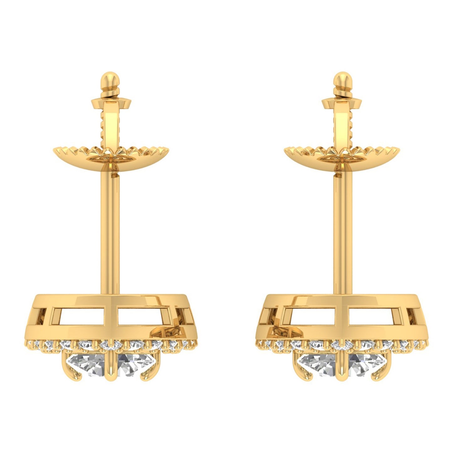 Trillon Halo Earrings