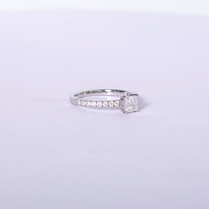 Seema - Princess Cut Lab Grown Diamond Solitaire Ring